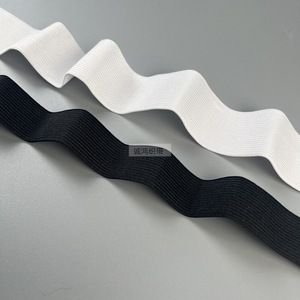 Banda Elástica de 0.3cm-5cm, Color Negro y Blanco Sólido, Cinta Elástica para Ropa, Bolsas, Textiles del Hogar y Uso Industrial - Product Image 4