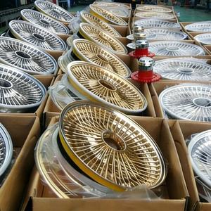 Ruedas de Alambre en Oferta, 13 14 15 16 17 18 20 21 22 24 26 Pulgadas, 72 100 Radios, Cromadas, Estilo Lowrider, Clásicas para Autos Americanos - Product Image 6