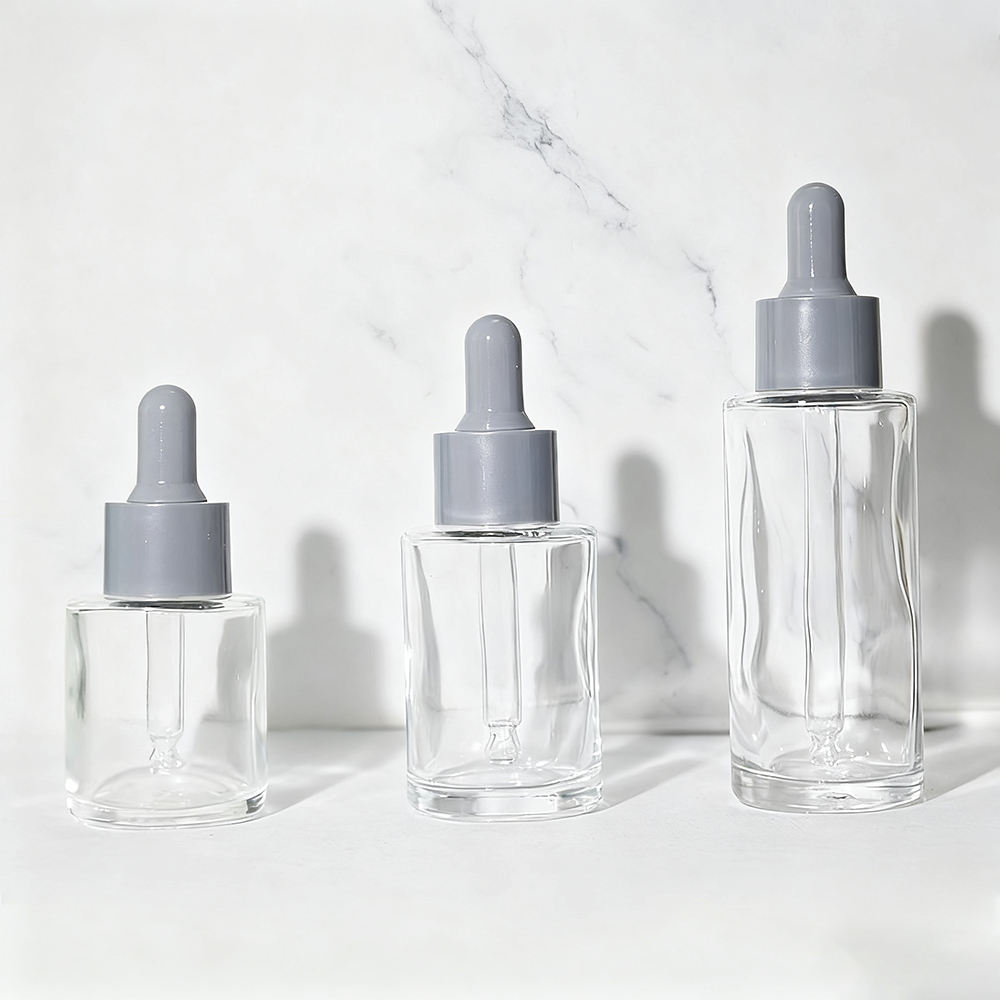 ขวดใสสีเทา