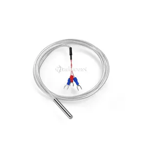 MTS100: Clase 3 DE pt1000 pt-100 pt 100 sonda pt100 rtd sensor de temperatura con chapados en plata PTFE cable blindado