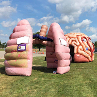 Modèle gonflable de torse humain d'exposition médicale interactive gonflable géante médicale de poumon d'Inflatables pour enseigner le corps humain