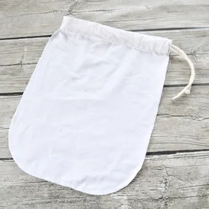 Reusable Nylon / Organic Cotton / Hemp Mesh Nut Milk Filter Bag For All Purpose Food Strainer for filter milk