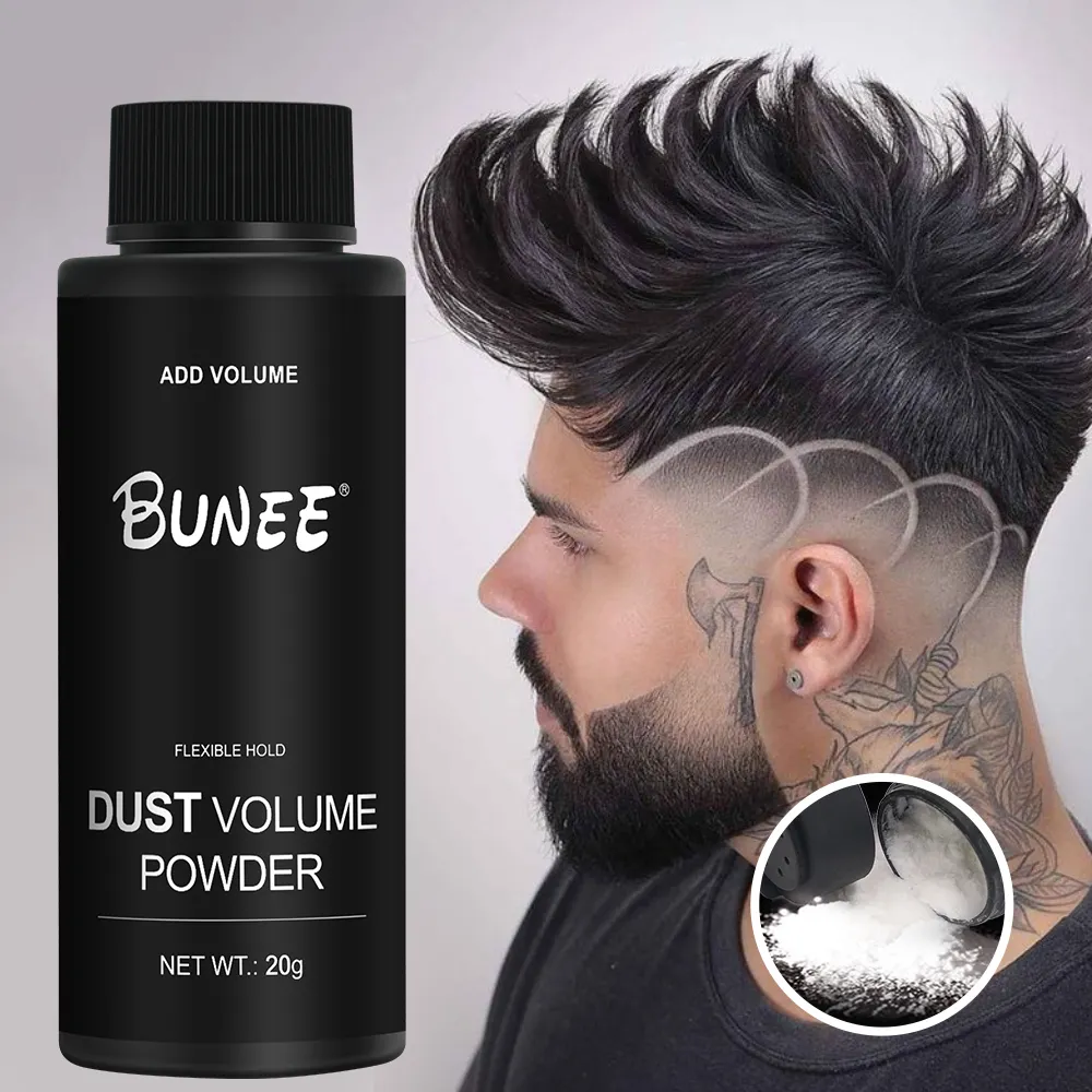 BARBER Hot Sale MATTE no shine strong medium hold hair texture wax styling powder for men