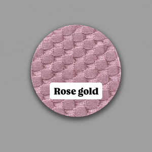 Tela de Punto Acanalado de Poliéster Color Oro Rosa, Material Elástico Texturizado para la Fabricación de Ropa y Prendas de Moda, Venta al Por Mayor - Product Image 3