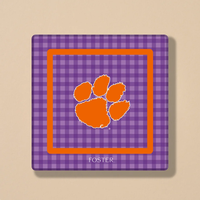 Mahjong américain en acrylique sur le thème de la patte de Clemson, prévente disponible à la fin août, personnalisable à l'unité