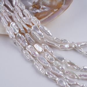 Perlas de Agua Dulce Naturales Blancas Irregulares de 9-12 mm al por Mayor, Productos Semielaborados para Hacer Collares Hechos a Mano - Product Image 5