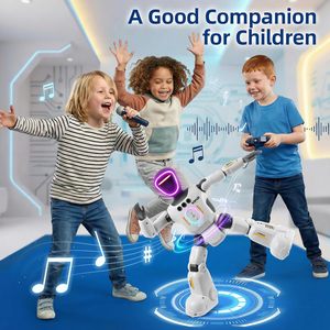 Robot jouet EPT avec enregistrement vocal, télécommande, LED interactives, détection de geste facial, musique, marche et danse pour enfants - Product Image 5