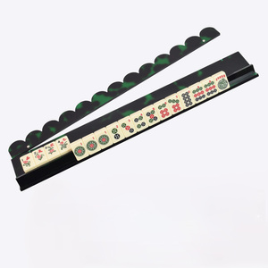 Support de Luxe Portable 2-en-1 en Acrylique pour Tuiles de Mahjong avec Poussoir Intégré, Étagère de Table Moderne pour Quatre Joueurs - Product Image 3