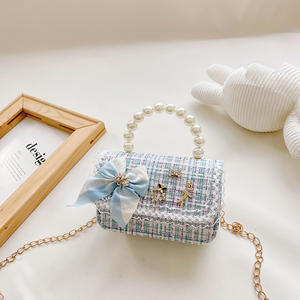 Neue Modische Kindertasche Niedliche Mini Vielseitige Prinzessinnen-Perlenhandtasche Umhängetasche - Product Image 5