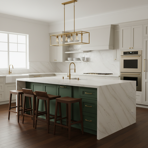 Encimeras de Cuarzo Artificial Calacatta Blanco Premium de 20mm y 30mm para Isla de Cocina, Mesa, Hoteles y Tocador - Product Image 1