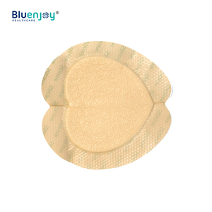 Bluenjoy แผ่นซิลิโคนสีเงินพันแผลพร้อมกาวเส้นขอบนุ่ม7 "x 7" รูปหัวใจตกแต่งด้วยกาว - Product Image 3