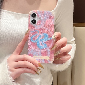 Funda con purpurina de fuegos artificiales rosas de Año Nuevo chino para <span class=keywords><strong>Apple</strong></span> para iPhone 16/15 Pro Max 13/14 Compatibilidad <span class=keywords><strong>Snake</strong></span> Year Hecho de TPU - Product Image 4
