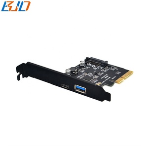 10Gbps USB 3.1 Type-C + Type-A kết nối để PCI-E X4 PCI Express 4X mở rộng điều khiển riser thẻ asm3142 SATA 15pin điện - Product Image 2