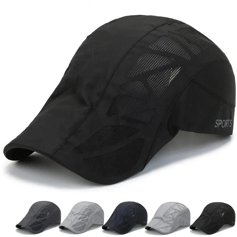 Cappello da Baseball per sport all'aria aperta ad asciugatura rapida da uomo in rete traspirante da Golf