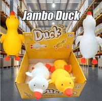 Canard géant moelleux de 36 cm, jouet sensoriel anti-stress, canard en caoutchouc jaune de 14 pouces, canards géants, balle anti-stress, jouets à presser pour la décompression