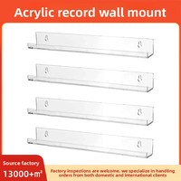 Présentoir Moderne en Acrylique pour Disques Vinyles 4/12/15 Pouces – Finition Brillante, Idéal pour Vernis à Ongles, Magazines, CD et Albums – Haute Transparence