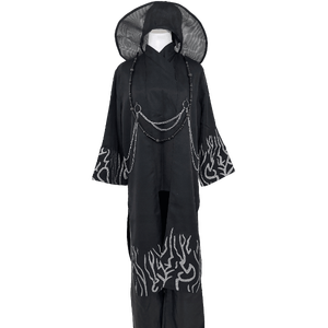 Costume de cosplay K-POP Witch Hunting Group <span class=keywords><strong>Shaga</strong></span> Boy Qin Yu pour enfants, perruque noire en polyester, ensemble de costumes, robes, chasseurs de démons d'Halloween - Product Image 2