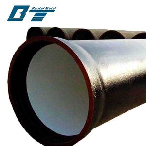 Iso2531 en545 PN16 xi măng vữa lót đôi Mặt bích dễ uốn sắt ống Màu Đỏ Epoxy tráng - Product Image 1