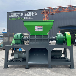 Plastic Leather Tree Branch Wood Crusher Equipment Waste Car Tire Used <strong>Rubber</strong> Tyre Shredder <strong>Shredding</strong> Recycling Machine - Product Image 3