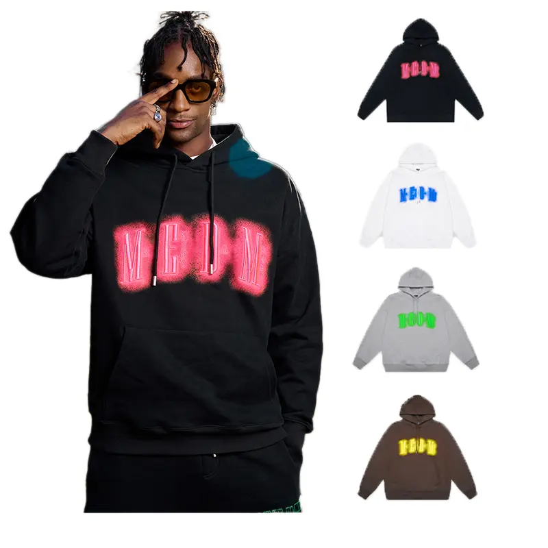 Printed hoodies for men Printing logo Pullover Oversized sweater men heavyweight mens streetwear bulk Hoodie sweatshirts