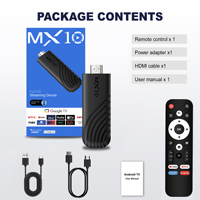 MX10 Allwinner H313 Quad Core HDTV STB Android 13.0 4K 2GB RAM 16GB ROM WiFi de Doble Banda 1 Año de Garantía