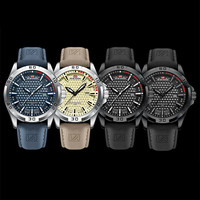 Montre-bracelet pour homme VAVA Original, montre de luxe haut de gamme, étanche, lumineuse, avec date et jour, montre sport en quartz pour homme, bracelet en cuir, Reloj