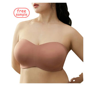 <span class=keywords><strong>Soutien</strong></span>-<span class=keywords><strong>gorge</strong></span> <span class=keywords><strong>invisible</strong></span> sans bretelles ultra-fin à <span class=keywords><strong>grande</strong></span> <span class=keywords><strong>taille</strong></span> pour femmes rondes, sans bretelles, sans dos, antidérapant, tube top - Product Image 1