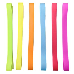 Silicone Yoga Strap Resistance <b>Band</b> Orange Red Yellow Blue Green Magenta Durable Fitness <b>Exercise</b> <b>Band</b> - Product Image 1