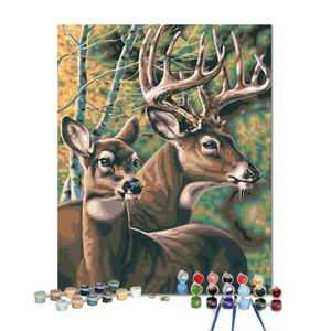 Usine En Gros 30x40 40x50 <span class=keywords><strong>Cerf</strong></span> Animaux Personnalisés Arc-En-Lion Peint À La Main DIY <span class=keywords><strong>Peinture</strong></span> À L'huile <span class=keywords><strong>par</strong></span> Numéros pour Enfants Adultes - Product Image 1