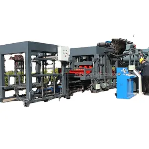 Automatic Hydraulic Pressure Uganda Light Weight Hollow Fly Ash Brick Making Machine QTJ6-15 Works by hydraulic station