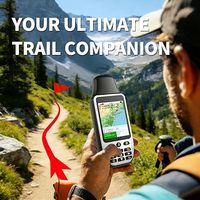 Navegador GPS Portátil S190 con Soporte Multi-GNSS, Mapa Topográfico, Memoria de 64 GB y Batería de Larga Duración