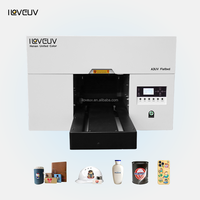 Impresora UV Plana A3 de Cabezal Único HD I3200 DX7 con Rotatorio para 360 Botellas, Carcasas de Teléfono y Negocios