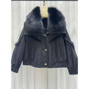 OFTBUY 2026 Nouvelle <span class=keywords><strong>Parka</strong></span> Courte pour <span class=keywords><strong>Femme</strong></span> avec Col en Fourrure de Renard, Doudoune Rembourrée Épaisse et <span class=keywords><strong>Imperméable</strong></span> pour l'Hiver - Product Image 4