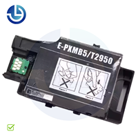 Boîte de maintenance d'encre usagée complète T2950 PXMB5 avec tampon absorbant et puce de comptage pour Epson WorkForce WF100 110 PX-S05B S05W