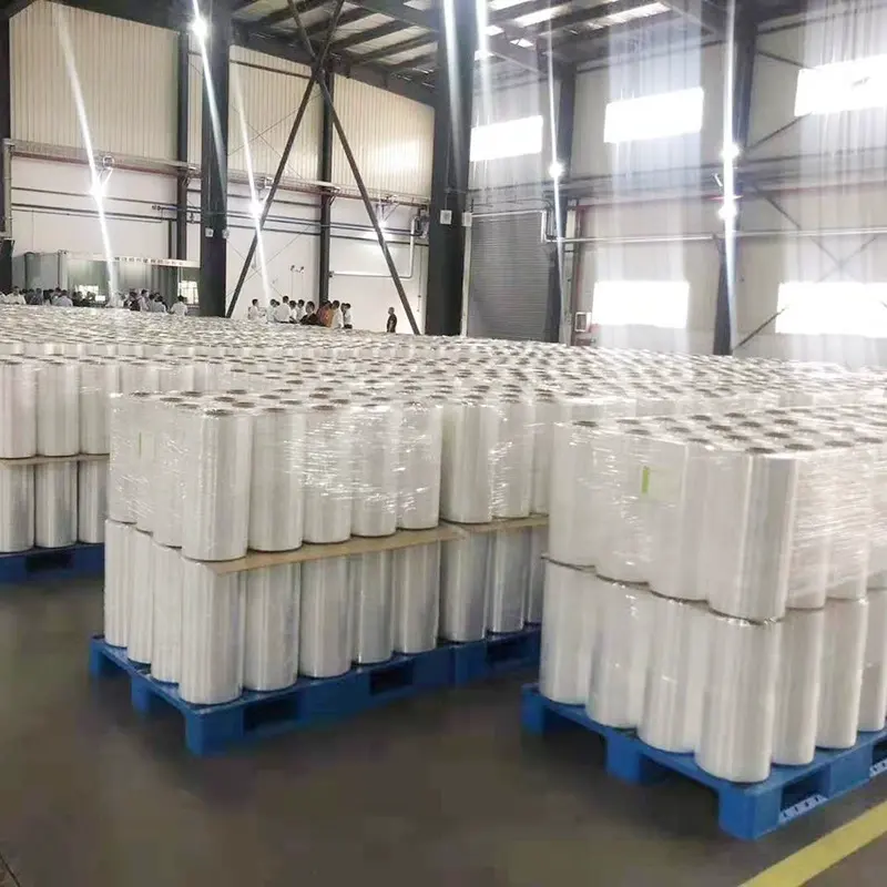 Yingyoupin sản xuất PE Pallet thu nhỏ bao bì phim Công nghiệp sử dụng polyethylene LLDPE bộ phim kéo dài cho bao bì