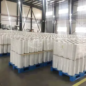 यिंगुयूपिन निर्मित पीई पैलेट श्रिंक रैपिंग फिल्म पैकेजिंग के लिए औद्योगिक उपयोग पॉलीथीन एलएलडीपीई स्ट्रेच फिल्म