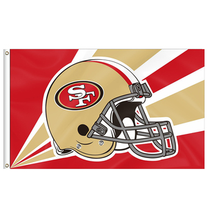Banderas personalizadas del equipo <span class=keywords><strong>NFL</strong></span> 3x5 pies poliéster al aire libre San Francisco 49ers bandera <span class=keywords><strong>Super</strong></span> <span class=keywords><strong>Bowl</strong></span> mercancía - Product Image 1