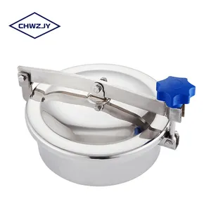 Jingyu 304ステンレス鋼丸型マンホール発酵槽カバー400非圧力タンク発酵槽