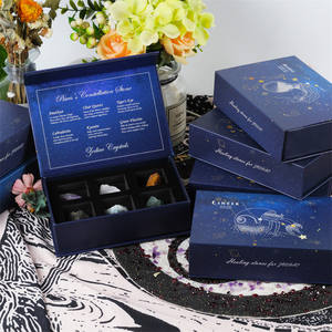 Juego de Piedras de las Doce Constelaciones al por Mayor, Piedras Zodiacales de Cristal Natural, Caja de Regalo, Juego de Constelaciones de <span class=keywords><strong>Cuarzo</strong></span> Reiki para Recuerdos - Product Image 2