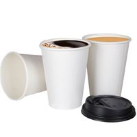 Tasse de papier de café blanc imprimé personnalisé bon marché de haute qualité
