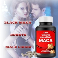 Capsules de racine de Maca personnalisées OEM, 90 unités, complément alimentaire pour adultes, soutien énergétique et du sommeil, avec bienfaits pour la perte de poids