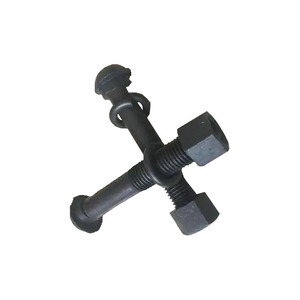 Vis <span class=keywords><strong>de</strong></span> <span class=keywords><strong>rail</strong></span> à tête carrée pour traverses <span class=keywords><strong>de</strong></span> <span class=keywords><strong>bois</strong></span>, galvanisées à chaud, avec revêtement Dacromet - Product Image 2