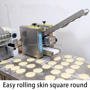 <span class=keywords><strong>Machine</strong></span> commerciale d'emballage de petite boulette de bureau <span class=keywords><strong>Machine</strong></span> de pressage de pâte carrée Wonton de rouleau de printemps avec le type de Roti de moteur de noyau - Product Image 5