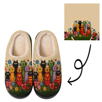 Chaussons personnalisés légers et doux en EVA antidérapants pour l'intérieur et l'extérieur, idéaux pour l'hiver, supportant la fabrication ODM/OEM