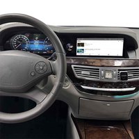 Gerllish Dual Screen 12.3" Panel Instrumen Digital Mobil Speedo Meter Mercedes-Benz S W221 2005-2013 GPS Navigasi DSP Pemutar Multimedia