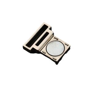 Hebilla de cinturón de doble punta de aleación de zinc, 25 mm de diámetro interior, plateada y negra, ajustable, de tela, de seguridad, para mochilas y zapatos - Product Image 4