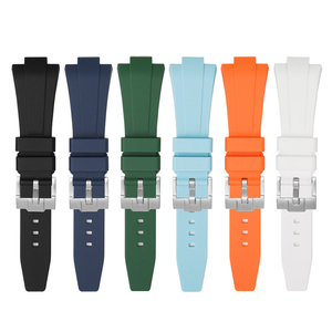 Bracelets de <span class=keywords><strong>montre</strong></span> en silicone à double libération rapide 11 mm 12 mm pour hommes et femmes, compatibles avec les montres <span class=keywords><strong>Tissot</strong></span> Super Player PRX Series - Product Image 1