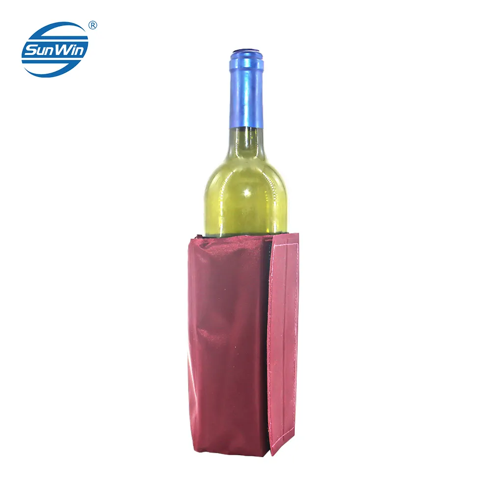 Involucro del dispositivo di raffreddamento del Gel termico/dispositivo di raffreddamento della bottiglia di vino/manicotto del Gel di congelamento del PVC di Nylon per la bottiglia di vino