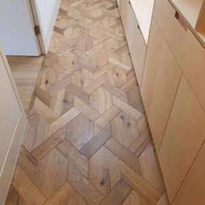 אמנות פרקט רצפת עיצוב עתיק סיים מסוקסות כיתה אמנות משושה עץ אמנות פרקט ריצוף - Product Image 1