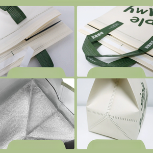 Bolsa Térmica Plegable Baoren para Llevar, de Tela No Tejida, para Café, Pastel, Té con Leche, Chocolate, Sándwiches, con Impresión Personalizada a Color - Product Image 2